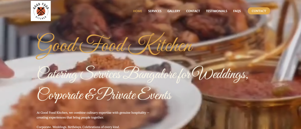 Website design layout displayed on laptop screen showing modern business website